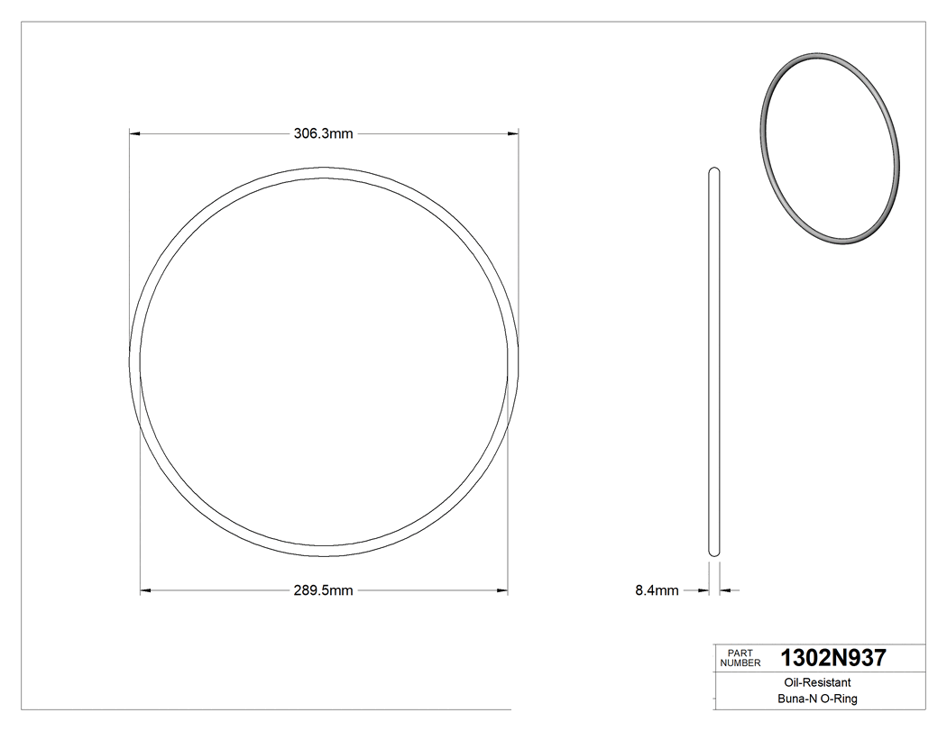 Technical drawing - 1302N937